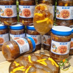 ME DẺO RIM HẠT ĐÁC + MÍT + KHÓM + MÈ RANG THƠM NGON HỘP 550gr 