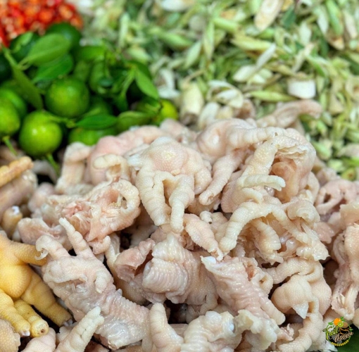 Chân gà rút xương ngâm xả tắc cần giuộc