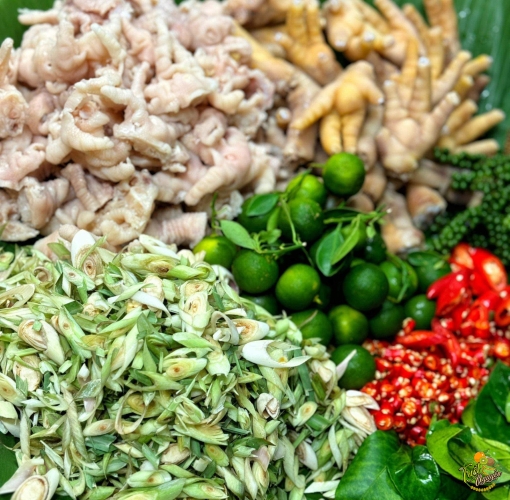Chân gà rút xương ngâm xả tắc cần giuộc