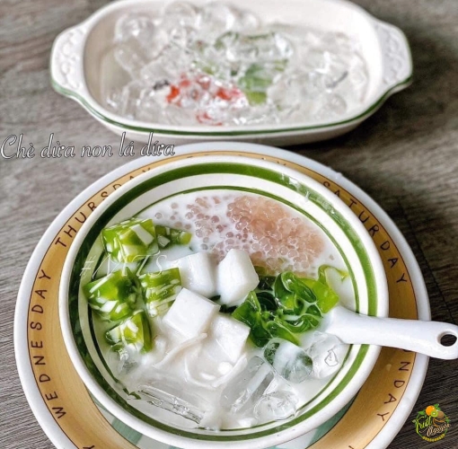 CHÈ DỪA NON LÁ DỨA - SIÊU NGON - MÁT LẠNH