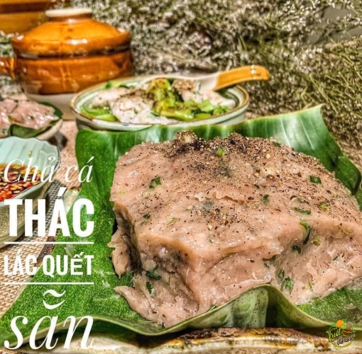 CHẢ CÁ THÁC LÁC QUẾT SẴN GIA VỊ 